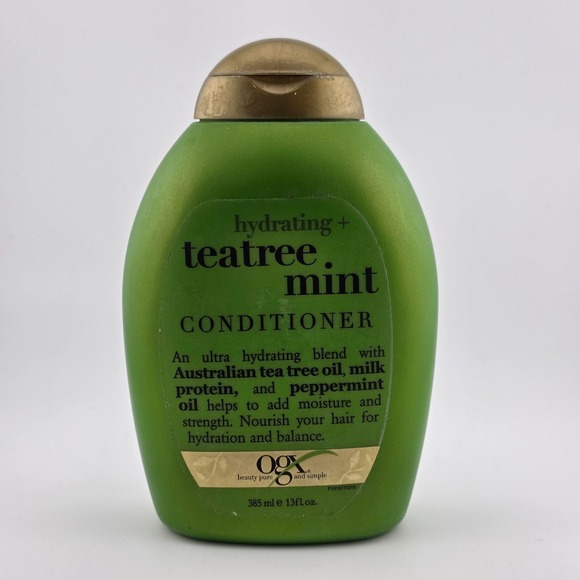 OGX Hydrating+ TeaTree Mint Conditioner 13oz Peppermint Australian Tea Tree Oil - Picture 1 of 2